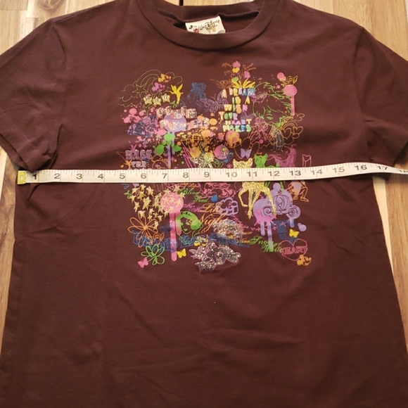 Womens Walt Disney World Brown Graphic Tshirt - Size L - Picture 4 of 5
